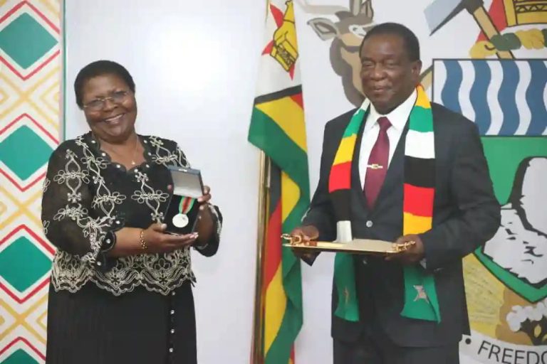 Mai Chisamba Awarded Order Of The Star Of Zimbabwe, Silver