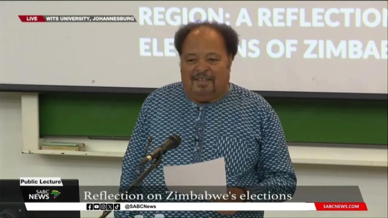 Prof Ibbo Mandaza lecture on state of democracy in the SADC and reflect on Zimbabwe elections