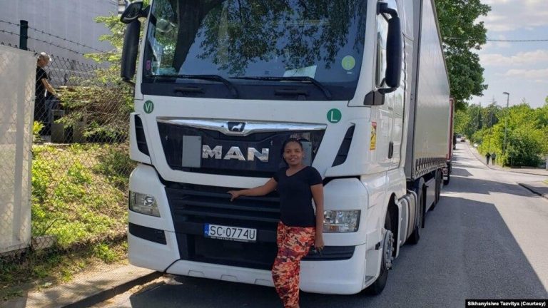 29-year-old Zimbabwean single mother of 2 defies odds to work as truck driver in Europe