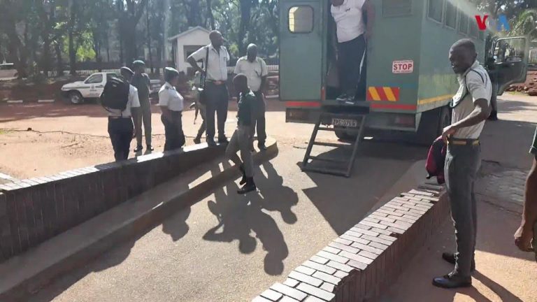 Job Sikhala in Chains Attending Court Case