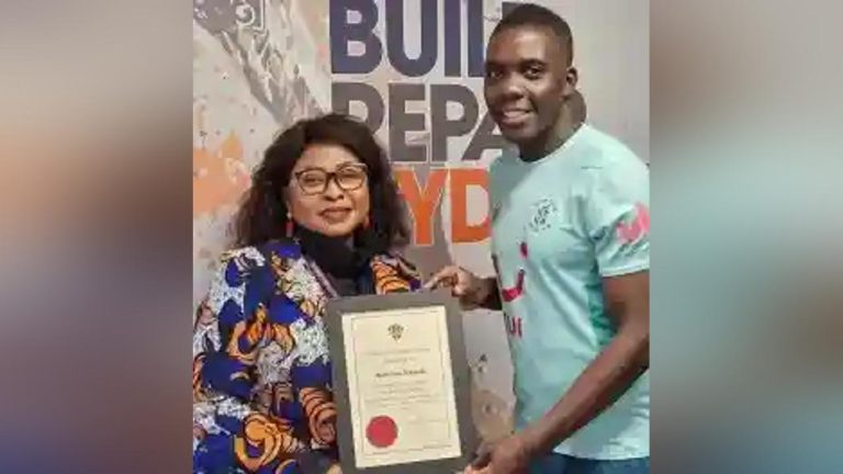 Marvelous Nakamba Honoured By Luton Town Council
