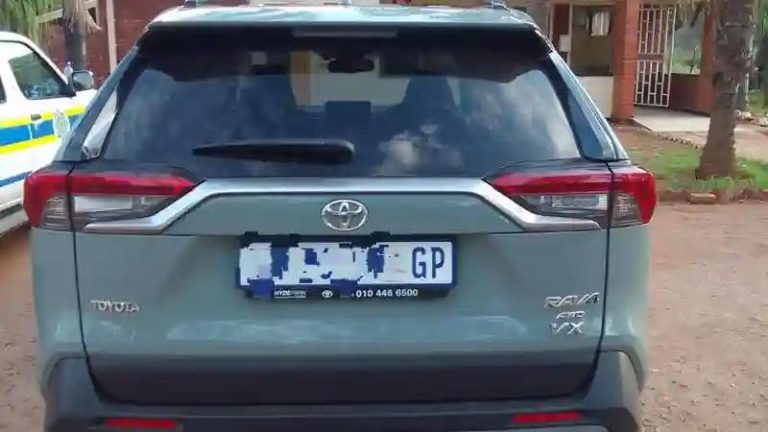 Zimbabwean Man Arrested In SA For Driving Stolen Toyota RAV4 Vehicle