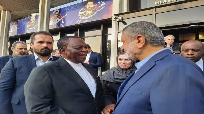 Vice president Chiwenga arrives in Iran