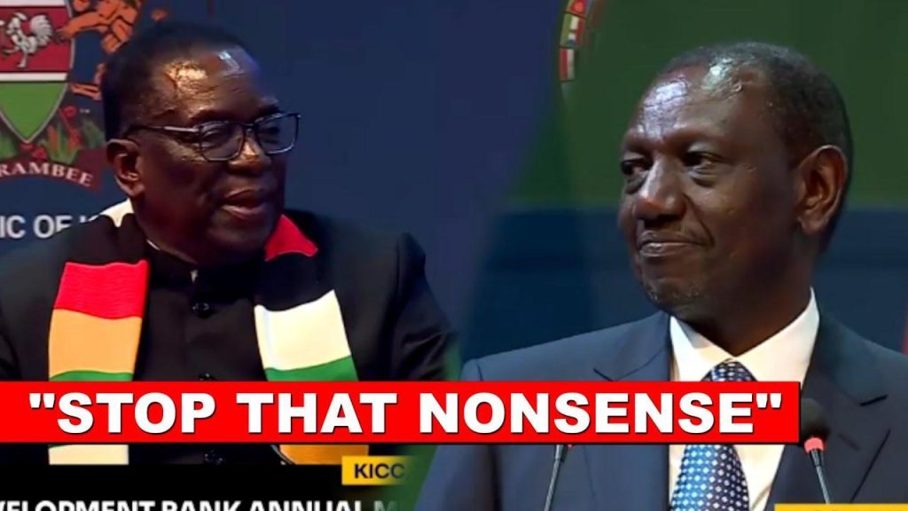 Listen to what Zimbabwe president Mnangagwa told Ruto today at KICC ...