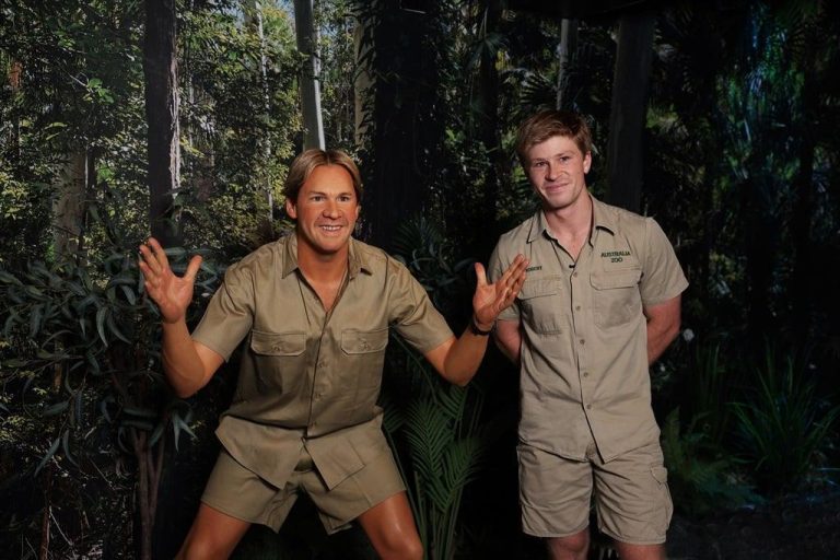 'He's not just a picture': Robert Irwin's tearful reaction to dad Steve's Madame Tussauds wax figure