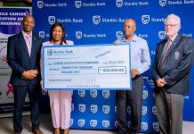 Stanbic Bank increases CAZ donation to US$25k Stanbic Bank increases CAZ donation to US$25k