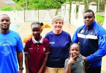 Karate kids trade tatami for pool Karate kids trade tatami for pool