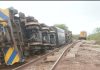 NRZ Goods Train Derails In Chikombedzi After Heavy Rains NRZ Goods Train Derails In Chikombedzi After Heavy Rains