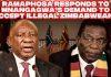 Ramaphosa Responds To Mnangagwa’s Demand On Zimbabweans Ramaphosa Responds To Mnangagwa's Demand On Zimbabweans