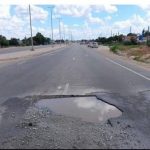 Huge Pothole Appears Near Trabablas Interchange Huge Pothole Appears Near Trabablas Interchange