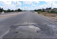 Huge Pothole Appears Near Trabablas Interchange Huge Pothole Appears Near Trabablas Interchange