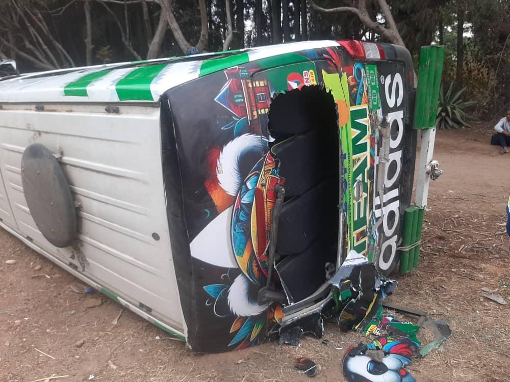18 Passengers Cheat Death As Kombi Overturns In Hatfield 18 Passengers Cheat Death As Kombi Overturns In Hatfield